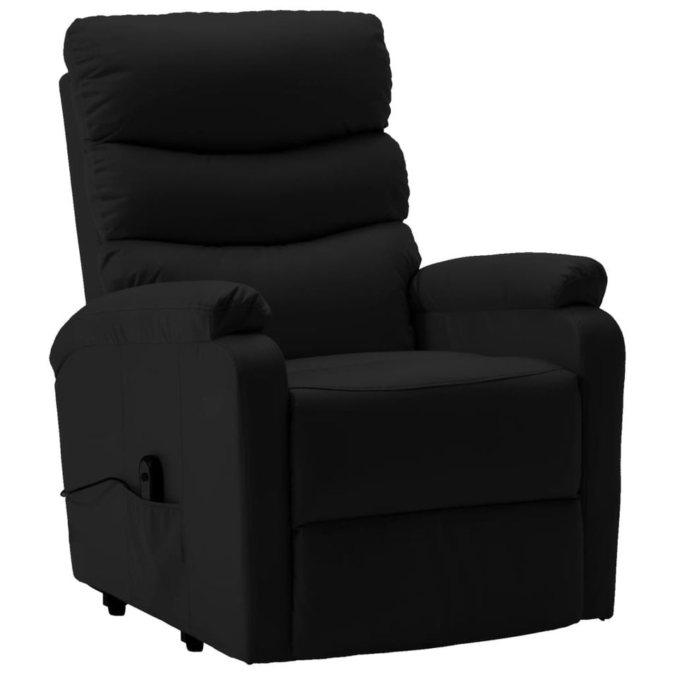 Fauteuil inclinable Noir Similicuir 14 - Photo n°1