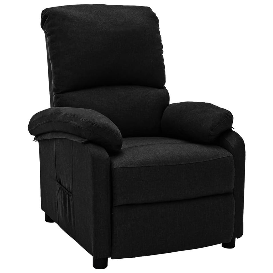 Fauteuil inclinable Noir Tissu 22 - Photo n°1