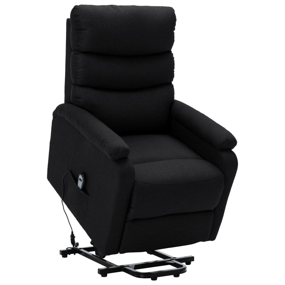 Fauteuil inclinable Noir Tissu 18 - Photo n°1