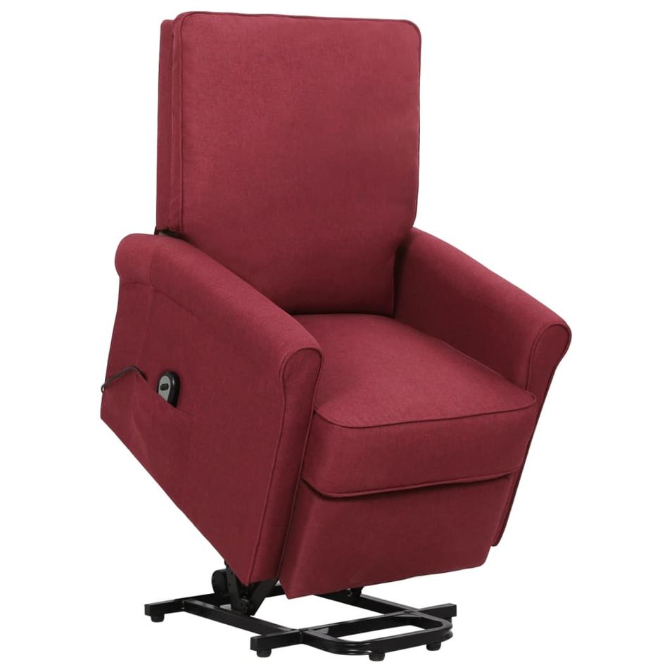 Fauteuil inclinable Rouge bordeaux Tissu 23 - Photo n°1