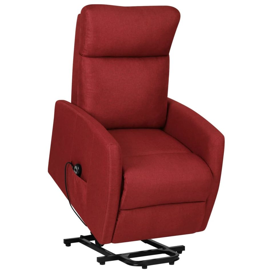 Fauteuil inclinable Rouge bordeaux Tissu Silencia - Photo n°1