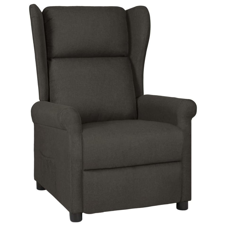 Fauteuil inclinable Taupe Tissu 11 - Photo n°1