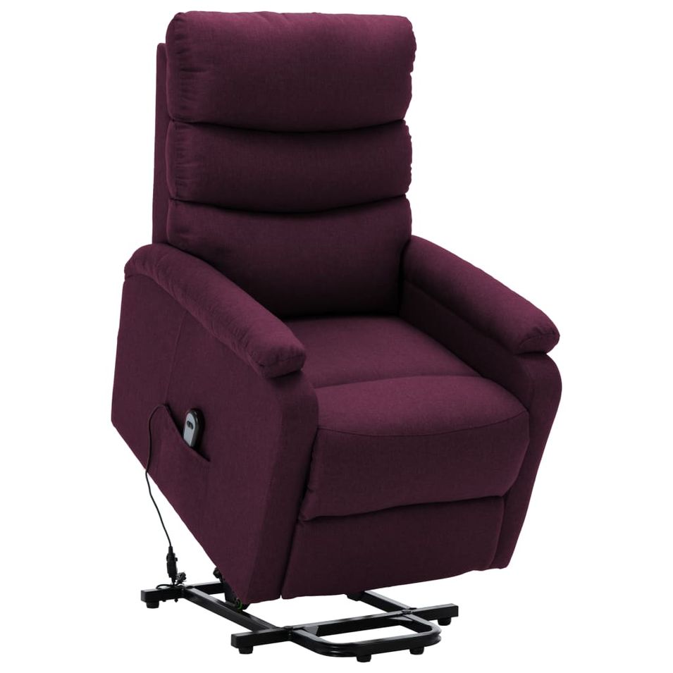 Fauteuil inclinable Violet Tissu 10 - Photo n°1