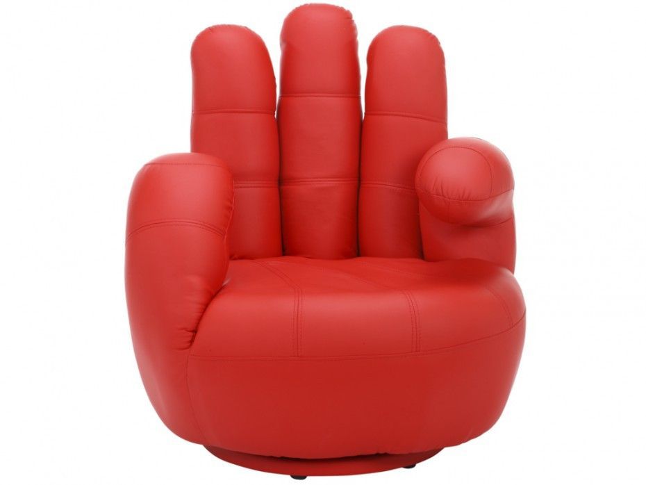 Fauteuil main rouge Finger - Photo n°1