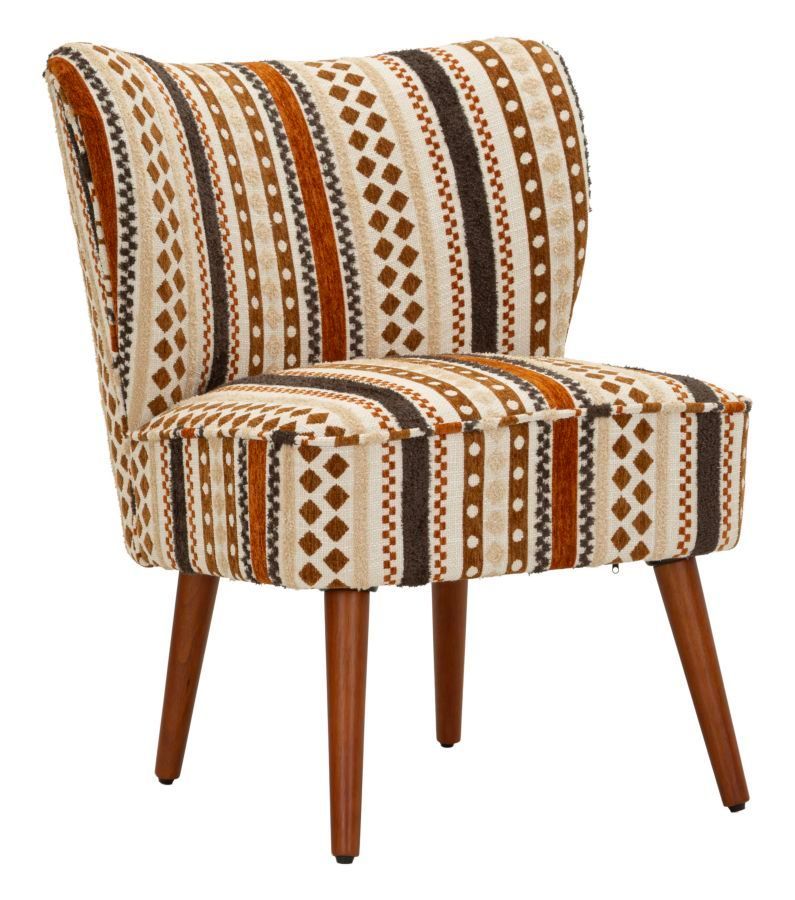 Fauteuil multicolore à motifs ethniques Madi - Photo n°1