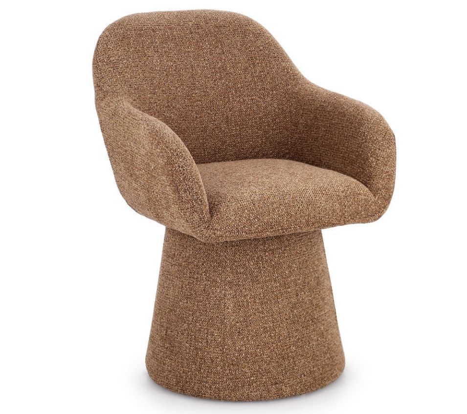 Fauteuil pivotant ANTARA – tissu bouclé - Photo n°1