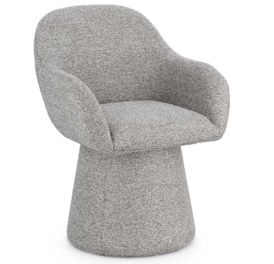 Fauteuil pivotant ANTARA – tissu bouclé - Photo n°1