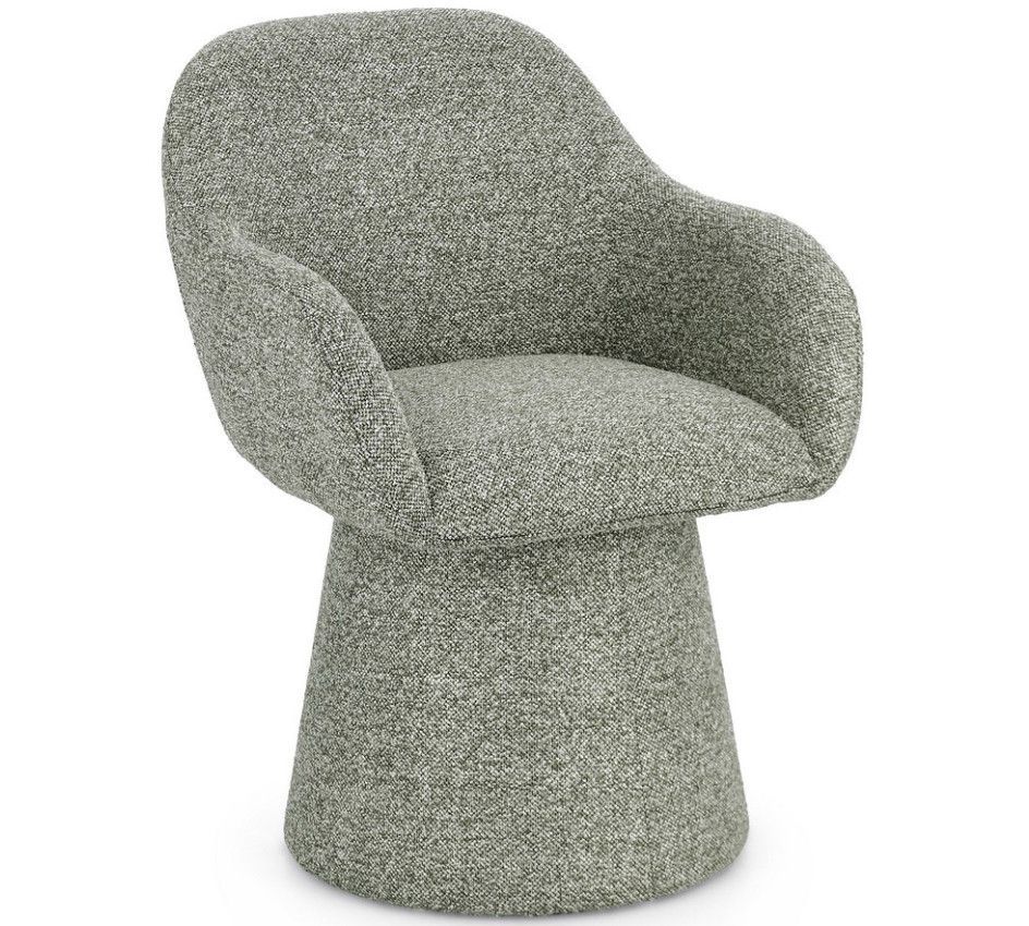 Fauteuil pivotant ANTARA – tissu bouclé - Photo n°1