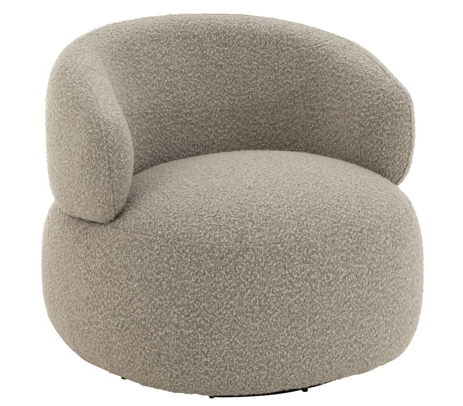 Fauteuil pivotant rond KALO – Design cocooning et confort enveloppant - Photo n°1