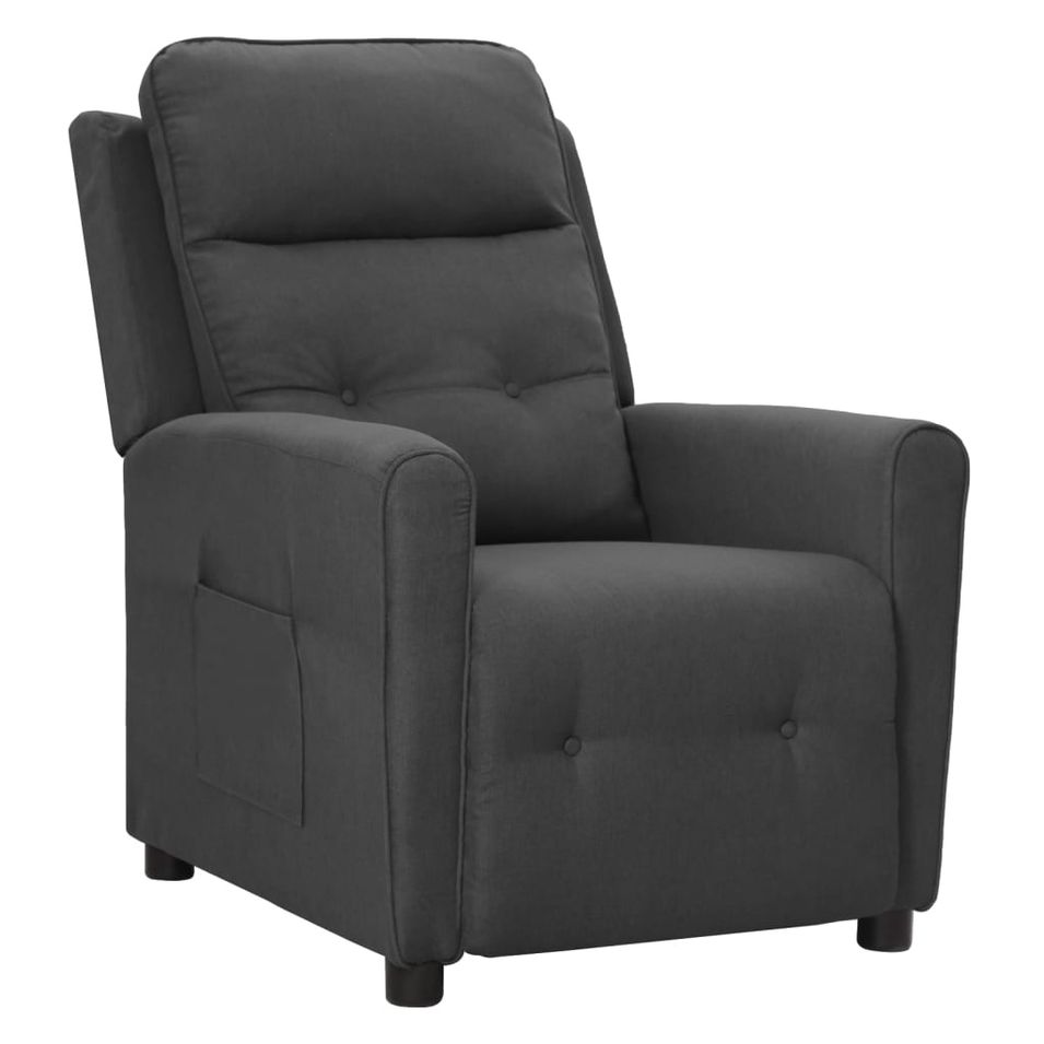 Fauteuil releveur inclinable Gris foncé Tissu 4 - Photo n°1
