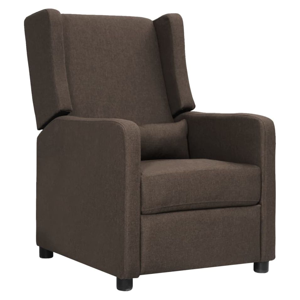 Fauteuil releveur inclinable Marron Tissu Louiza - Photo n°1