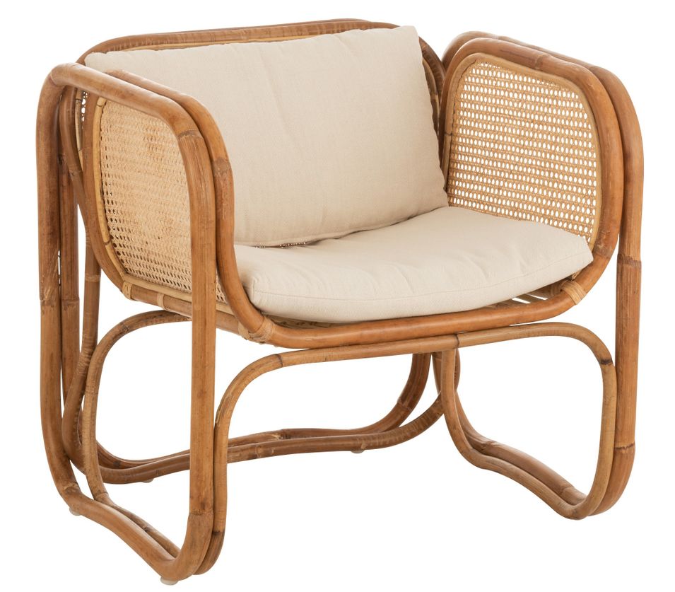 Fauteuil rotin naturel Ozaia - Photo n°1