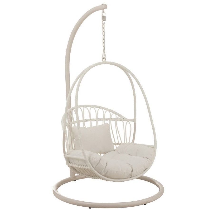 Fauteuil suspendu enfant métal blanc Amble - Photo n°1
