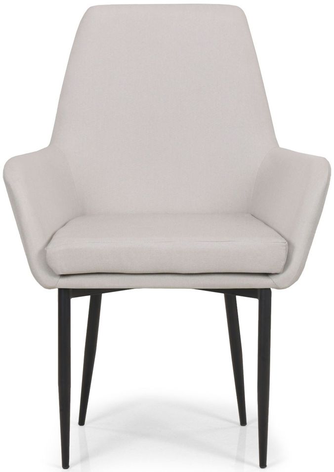 Fauteuil tissu beige Neste - Photo n°1