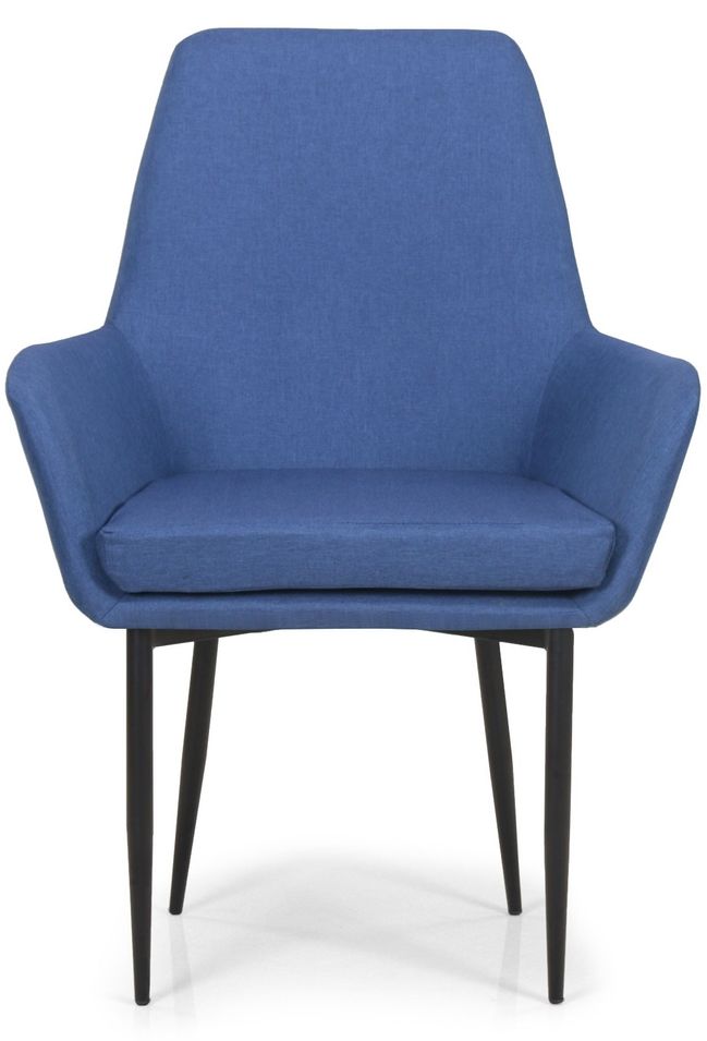Fauteuil tissu bleu foncé Neste - Photo n°1
