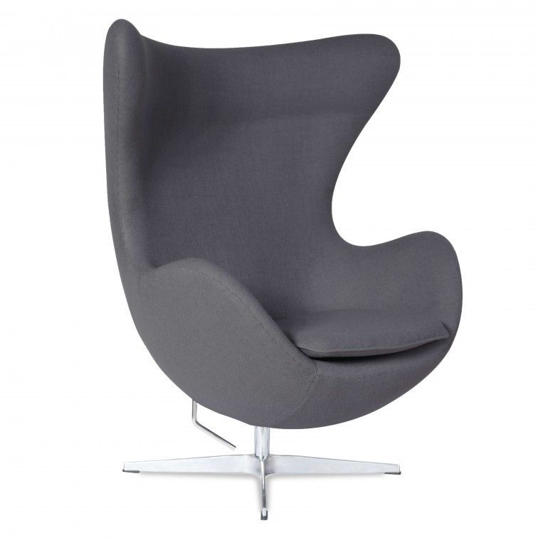 Fauteuil tissu gris foncé Ego - Photo n°1