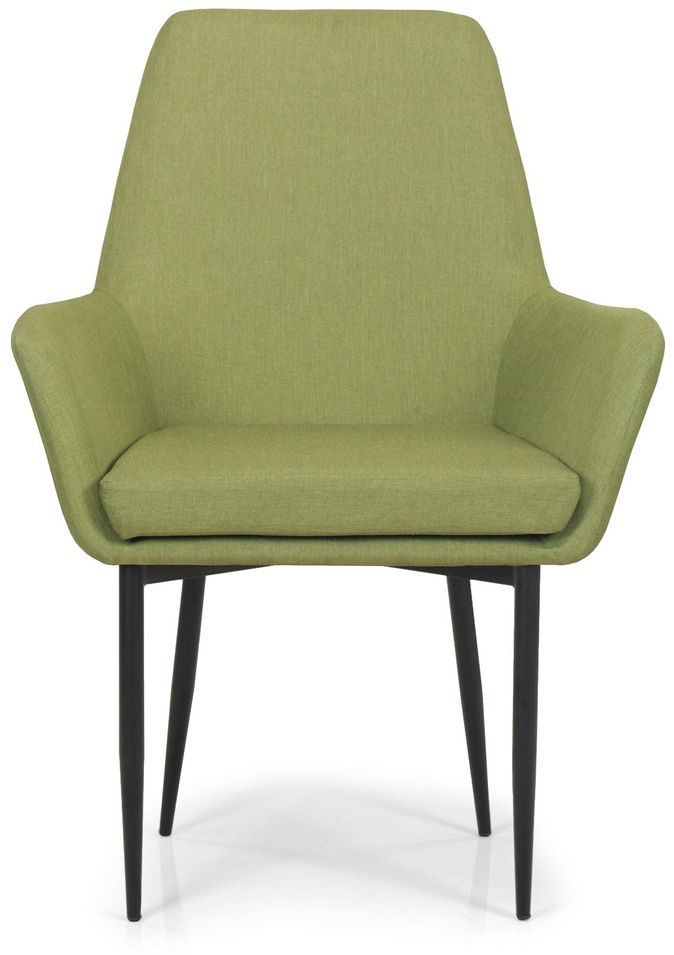 Fauteuil tissu vert Neste - Photo n°1