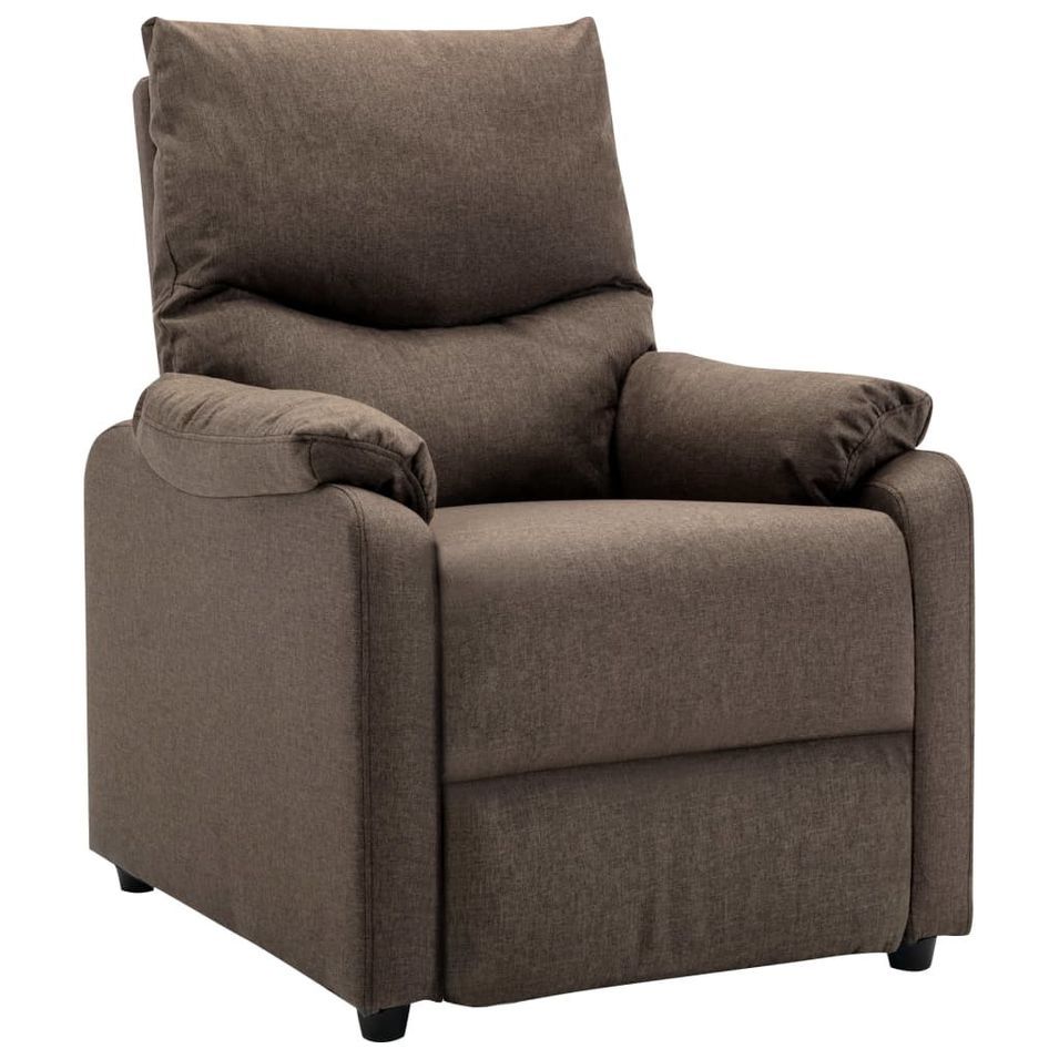 Fauteuil TV Marron Tissu Gaby - Photo n°1