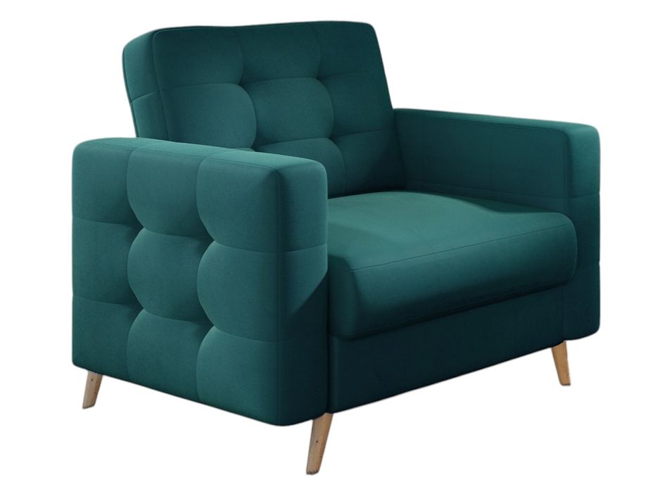 Fauteuil velours ANSKA - Photo n°1