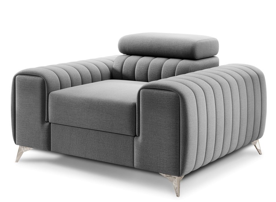Fauteuil velours LOZA - Confort et design moderne - Photo n°1