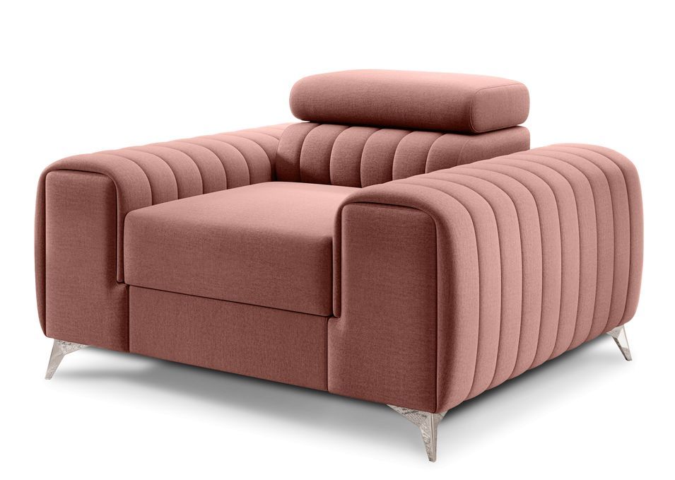Fauteuil velours LOZA - Confort et design moderne - Photo n°1