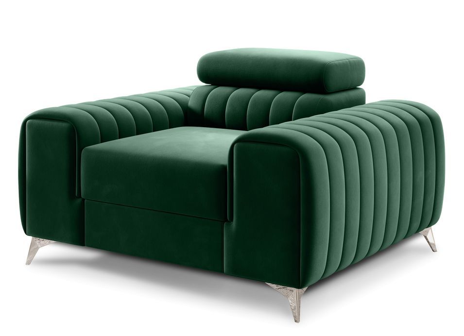 Fauteuil velours LOZA - Confort et design moderne - Photo n°1
