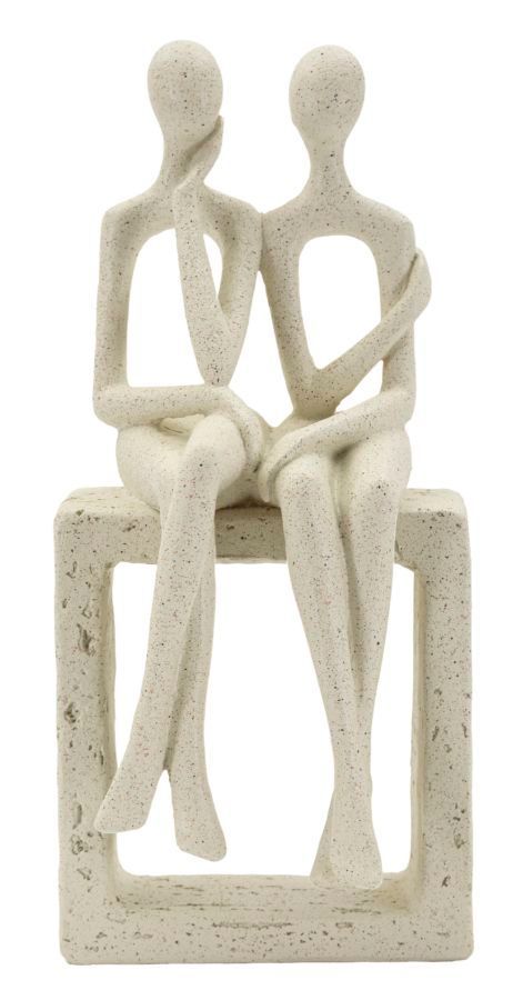 Figurines stons paire cm 11,5x9x25 - Photo n°1