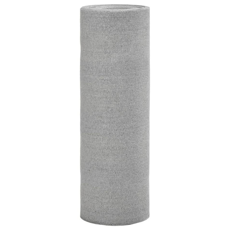 Filet brise-vue gris clair 1x10 m PEHD 75 g/m² - Photo n°1