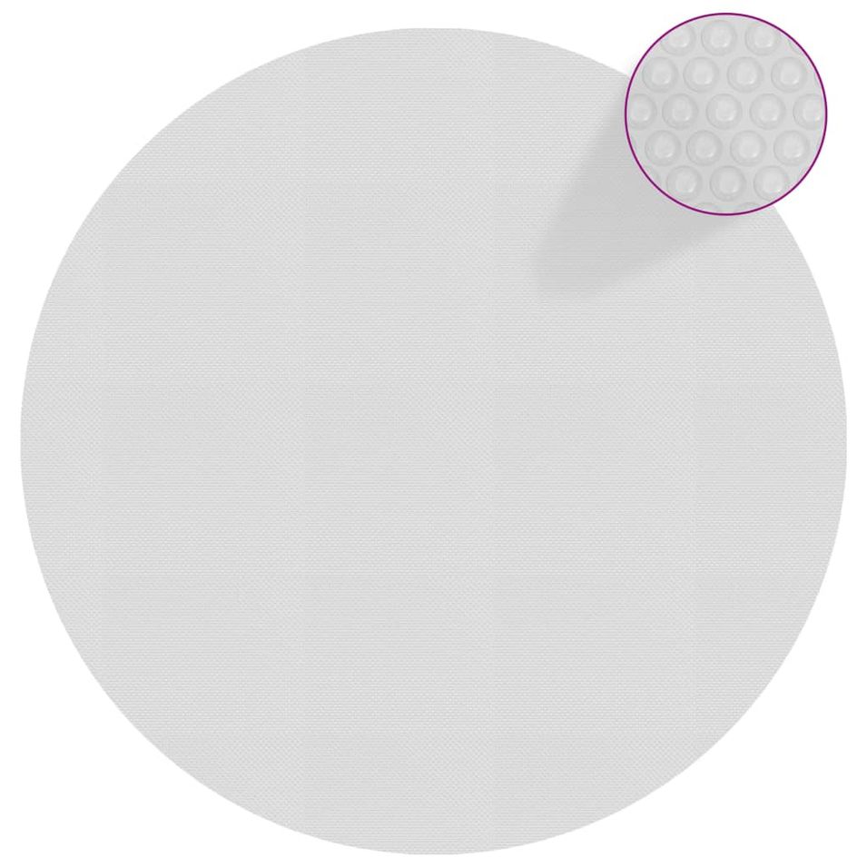 Film solaire de piscine flottant PE 549 cm Gris - Photo n°1