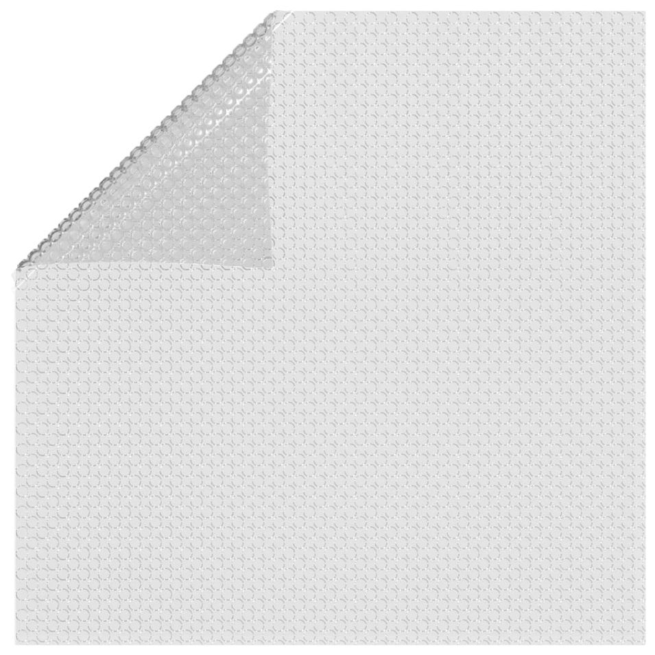 Film solaire de piscine flottant PE 549x274 cm Gris - Photo n°1