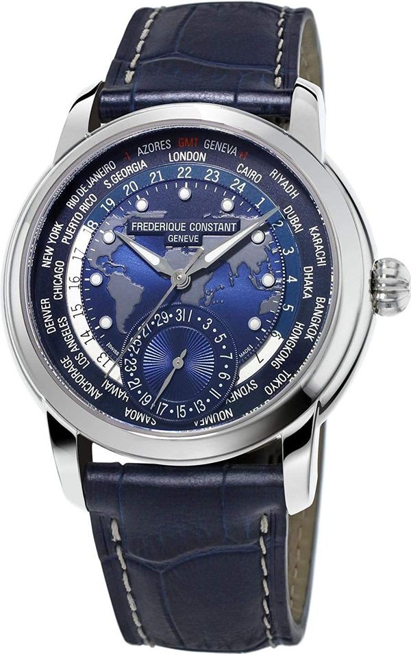 Frederique Constant Classic Worldtimer Manufacture FC-718NWM4H6 - Photo n°1