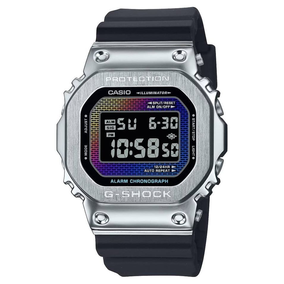 G-shock The Origin Metal Covered - Rainbow Brick Wall Serie GM-5600RW-1ER - Photo n°1