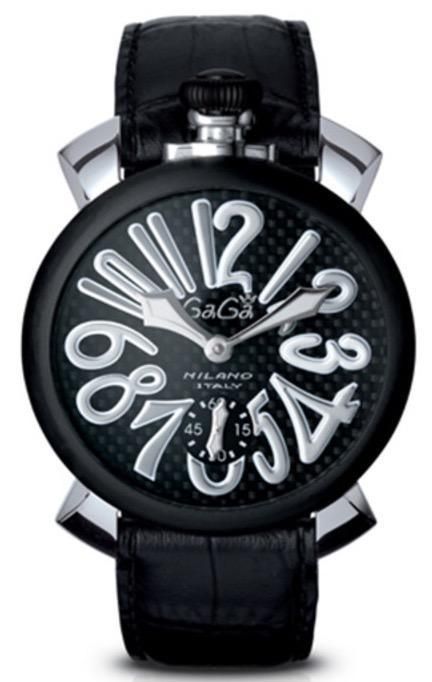 Gaga' Milano Manuale 48mm Pvd Swiss Made Power Reserve GA5013 - Photo n°1