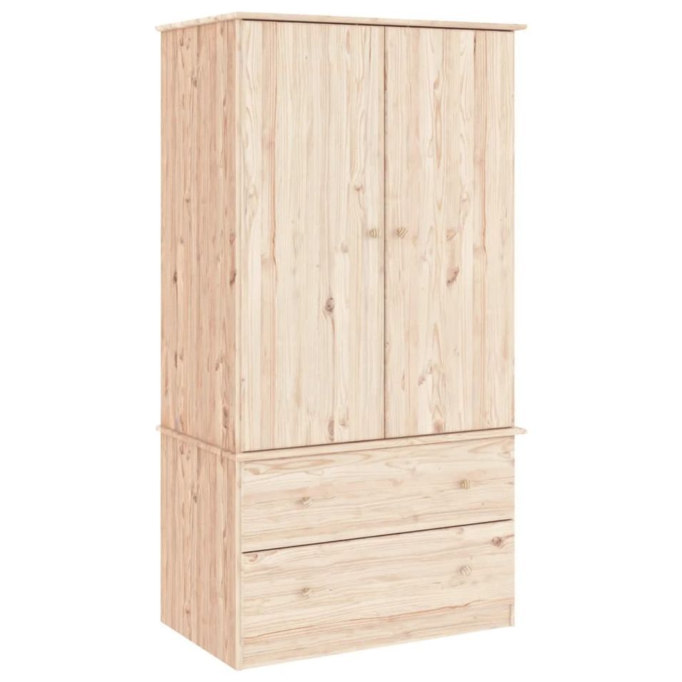 Garde-robe ALTA 90x55x170 cm bois massif de pin - Photo n°1