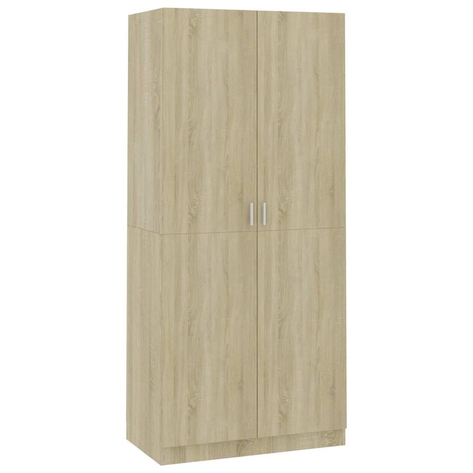 Garde-robe Chêne sonoma 90x52x200 cm - Photo n°1