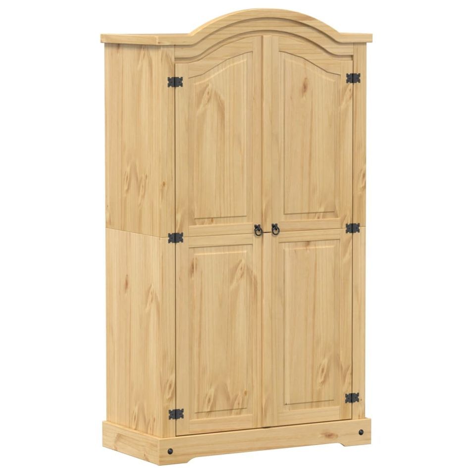 Garde-robe Corona 102x52x186 cm bois de pin massif - Photo n°1