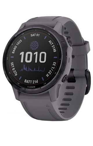 Garmin Fēnix 6s Pro Solar - Amethyst Steel With Shale Gray Band 010-02409-15 - Photo n°1