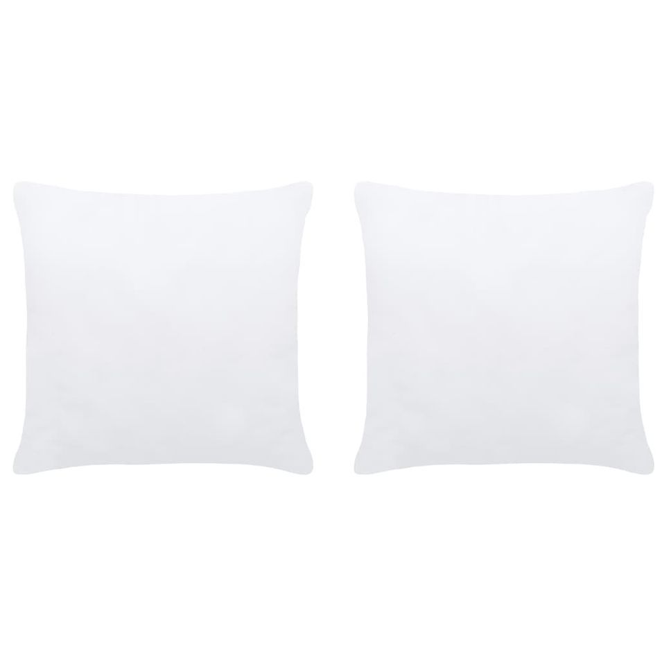 Garnitures de coussin 2 pcs 30x30 cm Blanc - Photo n°1