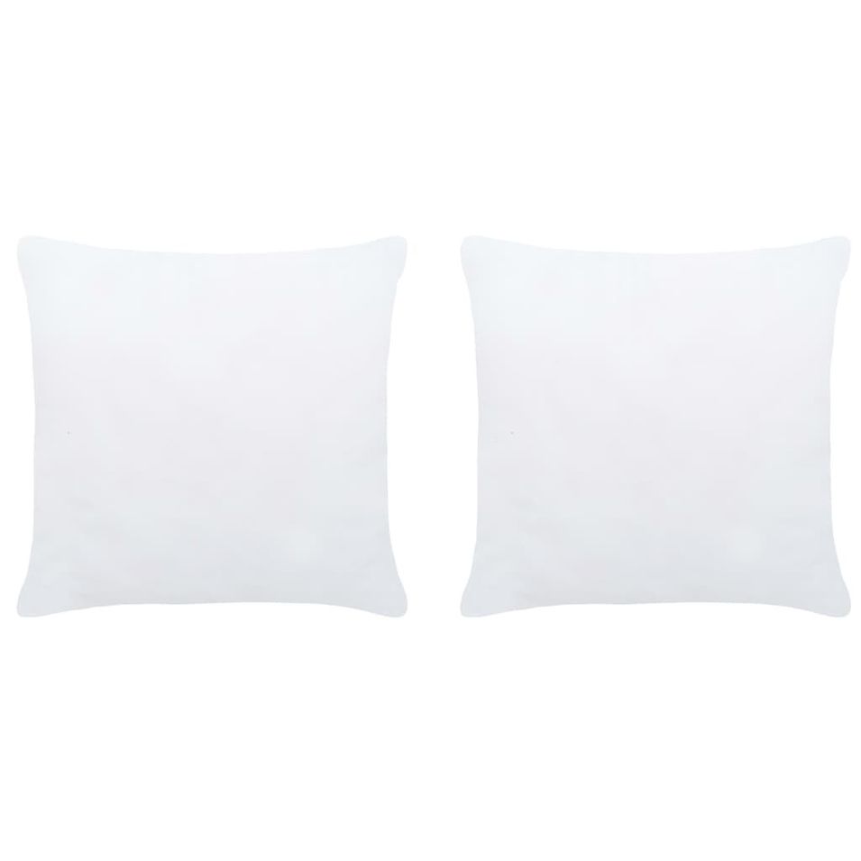 Garnitures de coussin 2 pcs 45x45 cm Blanc - Photo n°1