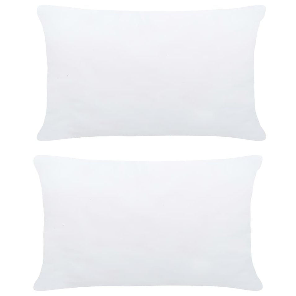 Garnitures de coussin 2 pcs 60x40 cm Blanc - Photo n°1
