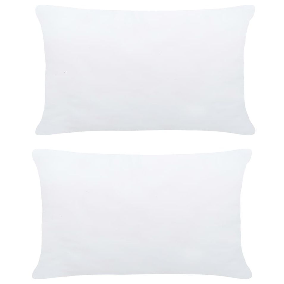 Garnitures de coussin 2 pcs 70x50 cm Blanc - Photo n°1