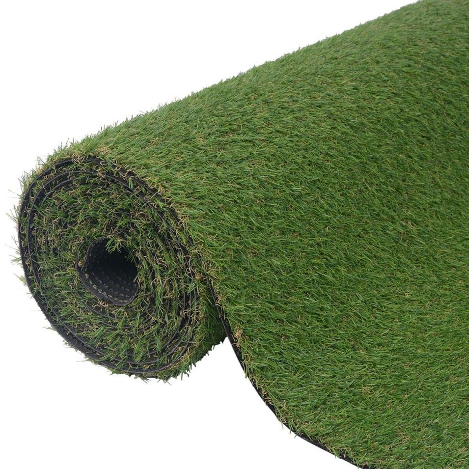 Gazon artificiel 1 x 10 m / 20-25 mm Vert - Photo n°1
