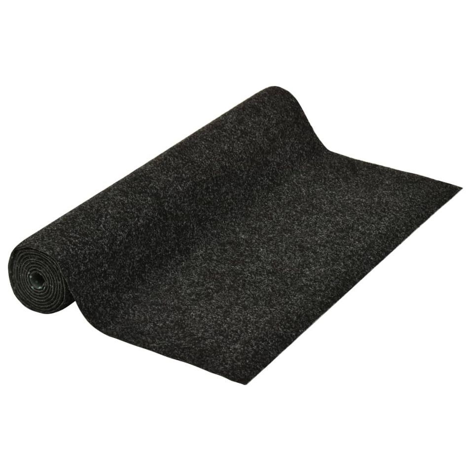 Gazon artificiel avec picots 3x1 m Anthracite - Photo n°1