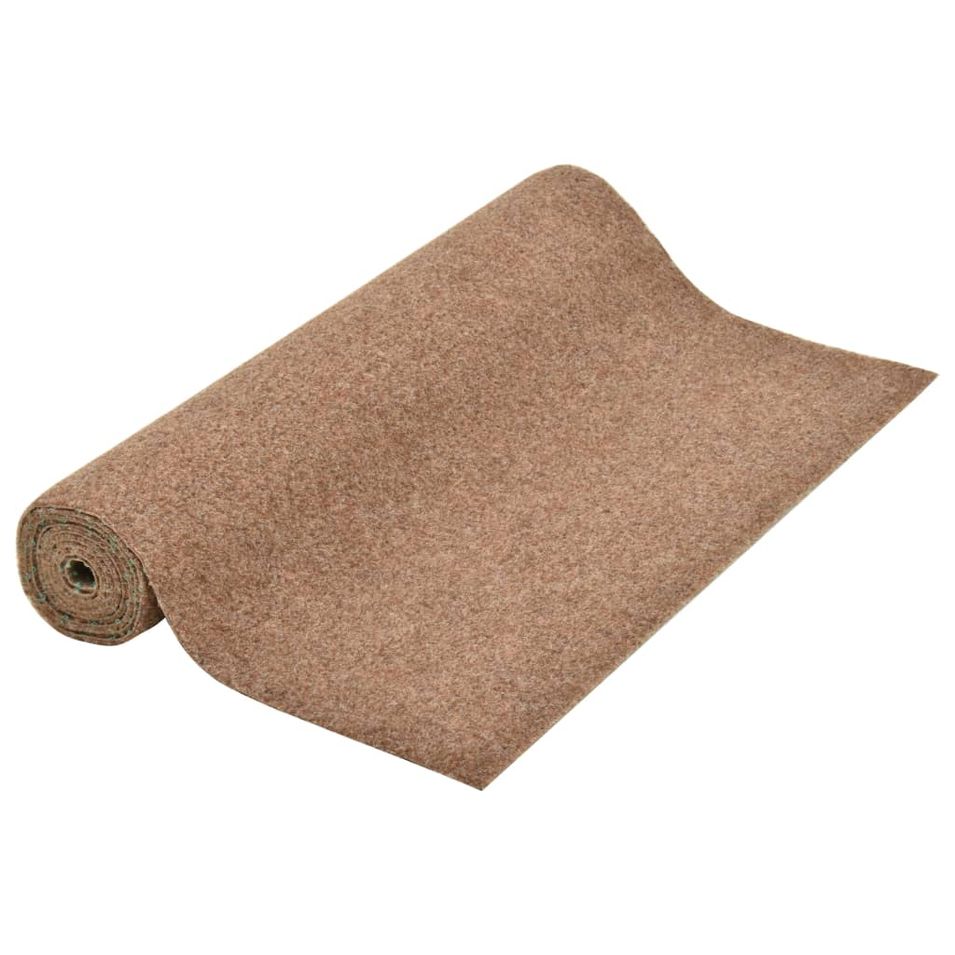 Gazon artificiel avec picots 5x1 m Beige - Photo n°1