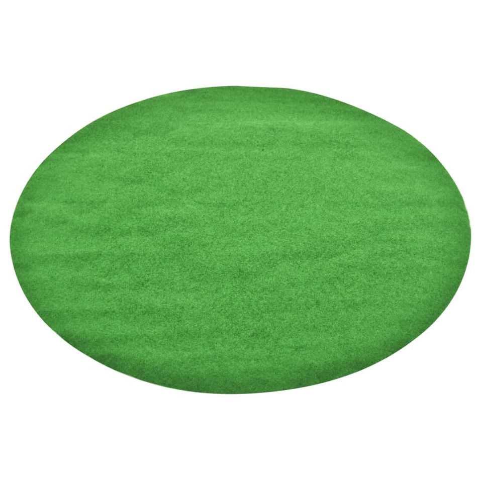 Gazon artificiel avec picots Dia.95 cm Vert Rond - Photo n°1
