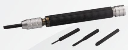 Giravite Con 2 Lame A Taglio, 1 A Croce,1 Spingiperni / 4 Heads Screwdriver (2 Flat,1 Cross,1 Spring Bar Pusher) RR398 - Photo n°1