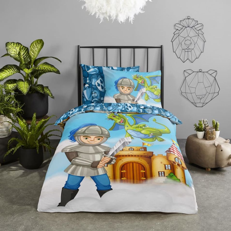 Good Morning Housse de couette pour enfants Knight 140x200/220 cm - Photo n°1