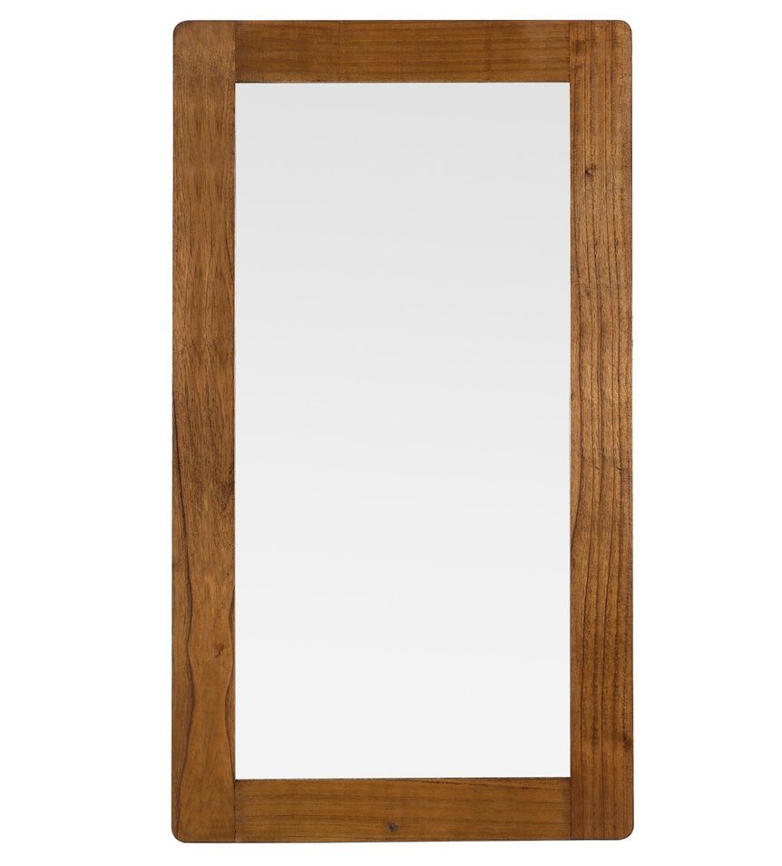 Grand miroir mural en bois massif de Mindy marron SOKY - L 80 x H 150 cm - Photo n°1