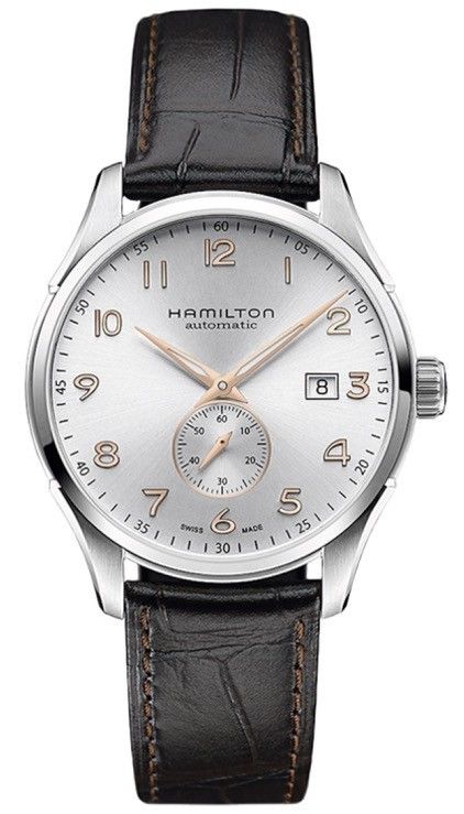 Hamilton Jazzmaster Maestro Small Second Ss Silver Dial Brown Leather Strap H42515555 - Photo n°1