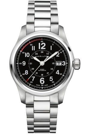 Hamilton Khaki Field Auto 40mm Black- Bracelet H70595133 - Photo n°1